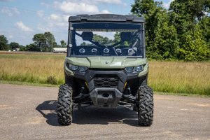 Can-Am Defender HD10 6X6 XT Windshield - Front - Rough Country - Vented, Scratch Resistant - '21-'23 Can-Am Defender HD10 6X6 XT Windshield - Front - Rough Country - Vented, Scratch Resistant - '21-'23